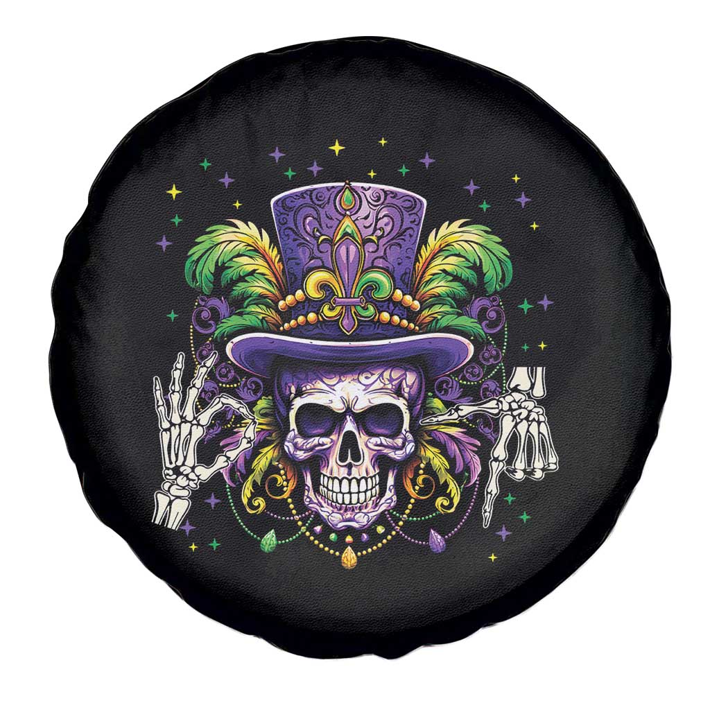 Mardi Gras Skull 67 Six Seven Meme New Orleans Witch Doctor Voodoo Spare Tire Cover