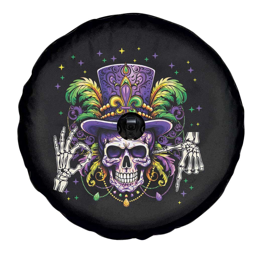 Mardi Gras Skull 67 Six Seven Meme New Orleans Witch Doctor Voodoo Spare Tire Cover