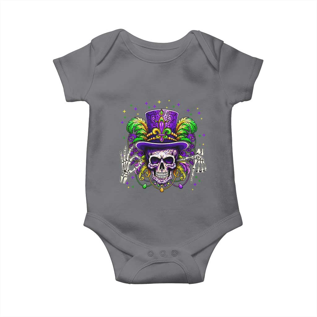 Mardi Gras Skull 67 Six Seven Meme New Orleans Witch Doctor Voodoo Baby Onesie