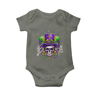 Mardi Gras Skull 67 Six Seven Meme New Orleans Witch Doctor Voodoo Baby Onesie
