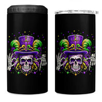 Mardi Gras Skull 67 Six Seven Meme New Orleans Witch Doctor Voodoo 4 in 1 Can Cooler Tumbler