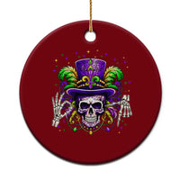 Mardi Gras Skull 67 Six Seven Meme New Orleans Witch Doctor Voodoo Ceramic Ornament
