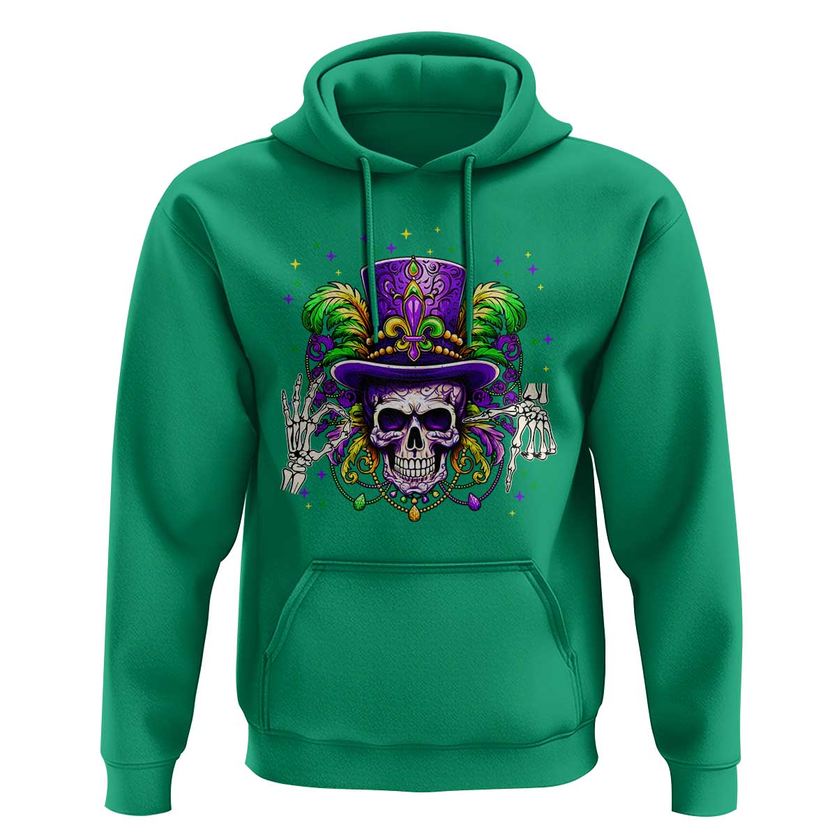 Mardi Gras Skull 67 Six Seven Meme New Orleans Witch Doctor Voodoo Hoodie