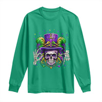 Mardi Gras Skull 67 Six Seven Meme New Orleans Witch Doctor Voodoo Long Sleeve Shirt
