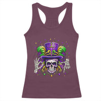Mardi Gras Skull 67 Six Seven Meme New Orleans Witch Doctor Voodoo Racerback Tank Top