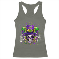 Mardi Gras Skull 67 Six Seven Meme New Orleans Witch Doctor Voodoo Racerback Tank Top