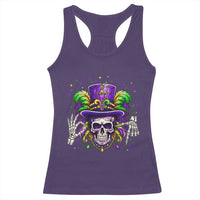 Mardi Gras Skull 67 Six Seven Meme New Orleans Witch Doctor Voodoo Racerback Tank Top