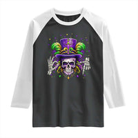 Mardi Gras Skull 67 Six Seven Meme New Orleans Witch Doctor Voodoo Raglan Shirt