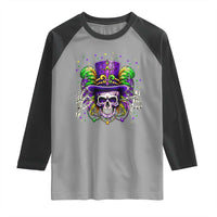 Mardi Gras Skull 67 Six Seven Meme New Orleans Witch Doctor Voodoo Raglan Shirt