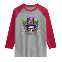 Mardi Gras Skull 67 Six Seven Meme New Orleans Witch Doctor Voodoo Raglan Shirt
