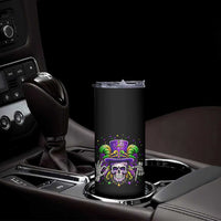 Mardi Gras Skull 67 Six Seven Meme New Orleans Witch Doctor Voodoo Skinny Tumbler