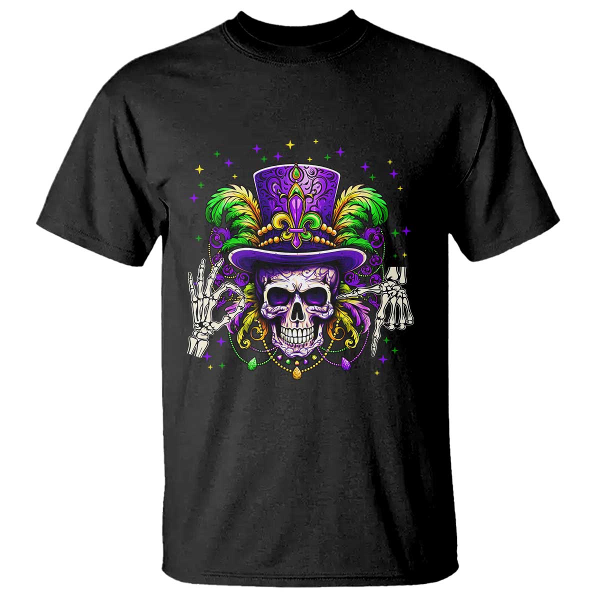 Mardi Gras Skull 67 Six Seven Meme New Orleans Witch Doctor Voodoo T Shirt