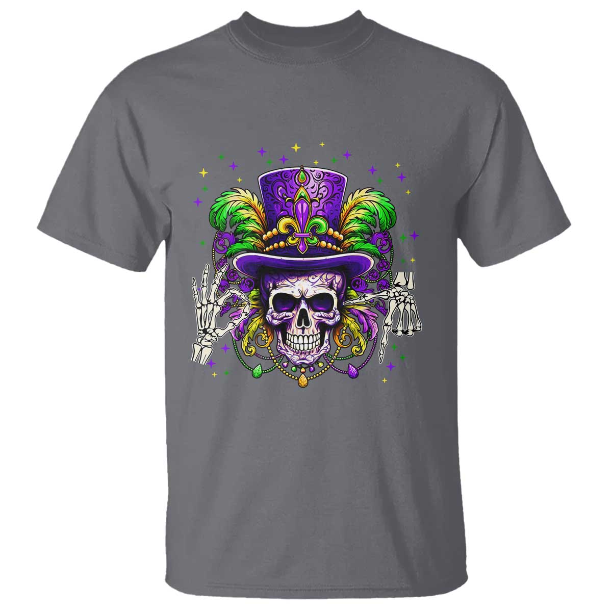 Mardi Gras Skull 67 Six Seven Meme New Orleans Witch Doctor Voodoo T Shirt