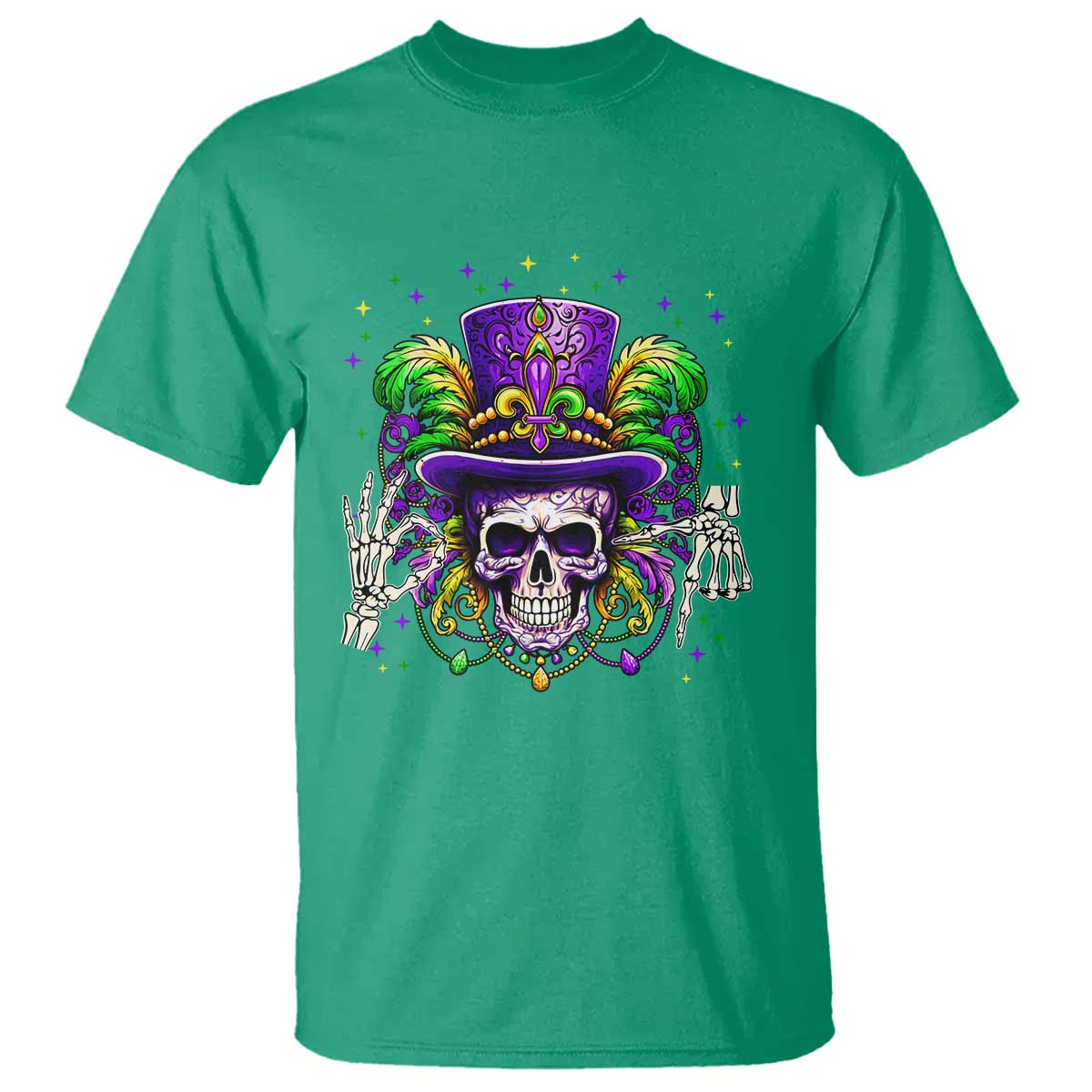 Mardi Gras Skull 67 Six Seven Meme New Orleans Witch Doctor Voodoo T Shirt