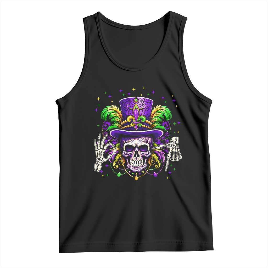 Mardi Gras Skull 67 Six Seven Meme New Orleans Witch Doctor Voodoo Tank Top