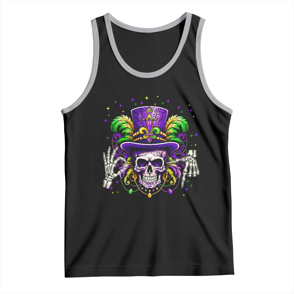 Mardi Gras Skull 67 Six Seven Meme New Orleans Witch Doctor Voodoo Tank Top