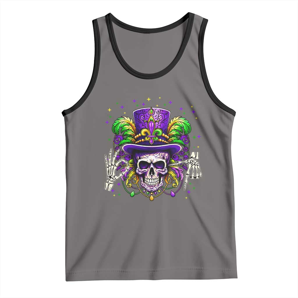 Mardi Gras Skull 67 Six Seven Meme New Orleans Witch Doctor Voodoo Tank Top