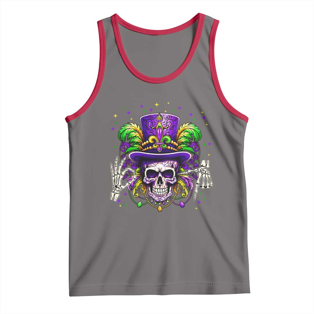 Mardi Gras Skull 67 Six Seven Meme New Orleans Witch Doctor Voodoo Tank Top