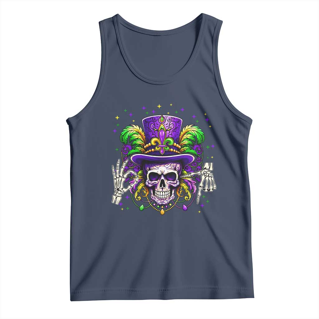 Mardi Gras Skull 67 Six Seven Meme New Orleans Witch Doctor Voodoo Tank Top