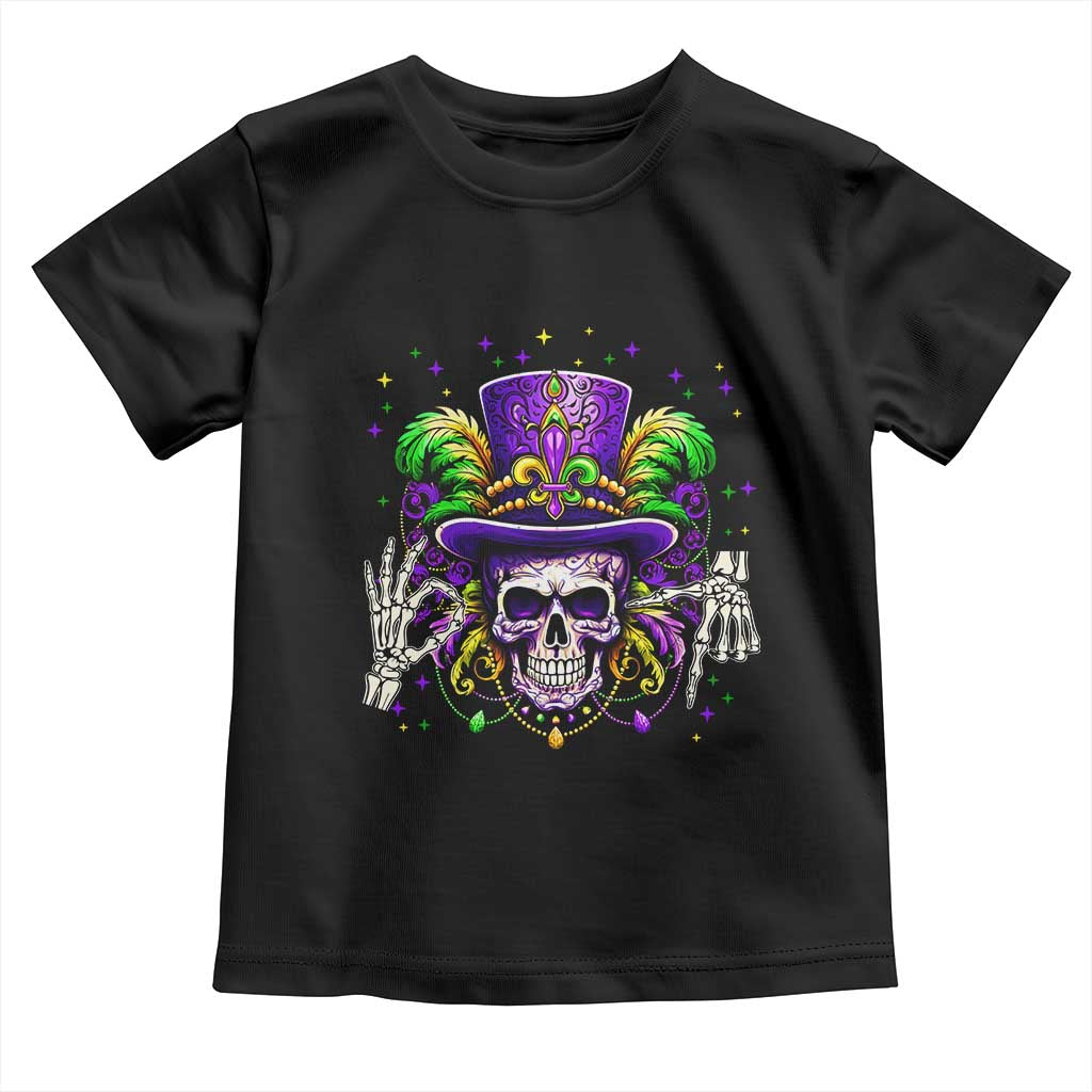 Mardi Gras Skull 67 Six Seven Meme New Orleans Witch Doctor Voodoo Toddler T Shirt