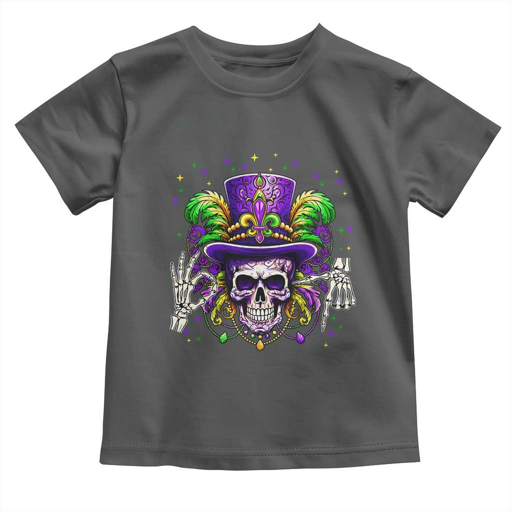 Mardi Gras Skull 67 Six Seven Meme New Orleans Witch Doctor Voodoo Toddler T Shirt