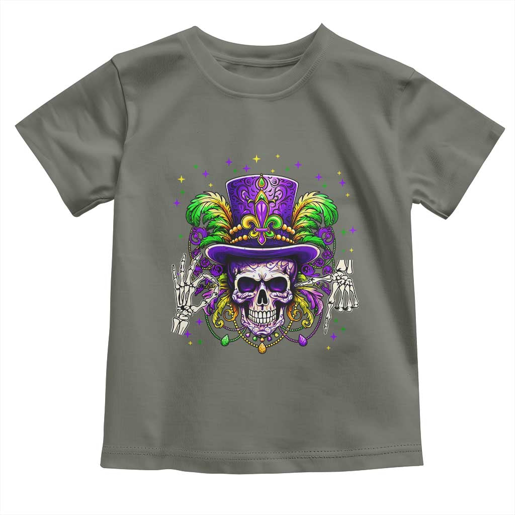 Mardi Gras Skull 67 Six Seven Meme New Orleans Witch Doctor Voodoo Toddler T Shirt