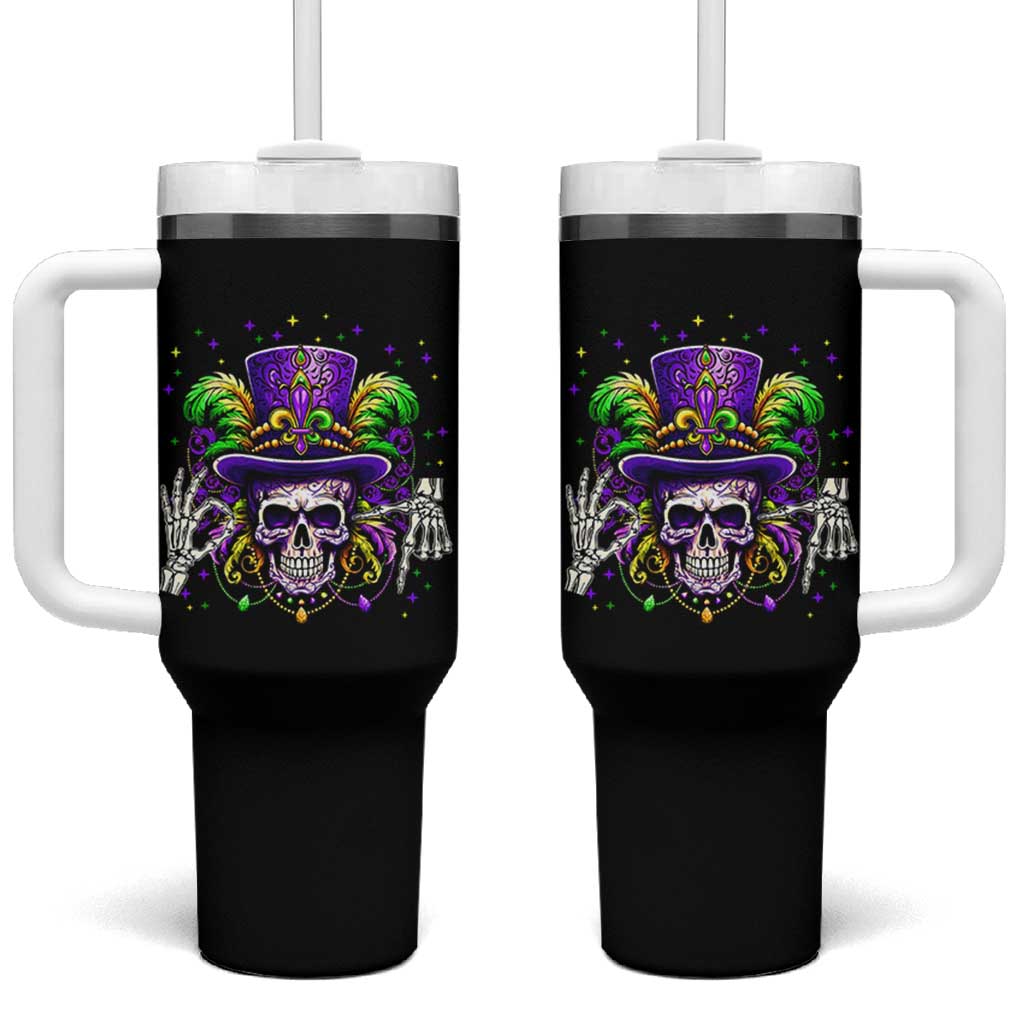 Mardi Gras Skull 67 Six Seven Meme New Orleans Witch Doctor Voodoo Tumbler With Handle