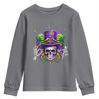 Mardi Gras Skull 67 Six Seven Meme New Orleans Witch Doctor Voodoo Youth Sweatshirt