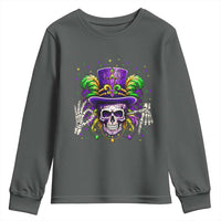 Mardi Gras Skull 67 Six Seven Meme New Orleans Witch Doctor Voodoo Youth Sweatshirt