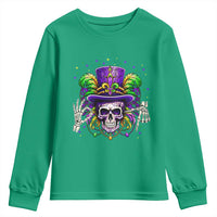 Mardi Gras Skull 67 Six Seven Meme New Orleans Witch Doctor Voodoo Youth Sweatshirt
