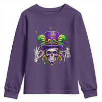 Mardi Gras Skull 67 Six Seven Meme New Orleans Witch Doctor Voodoo Youth Sweatshirt