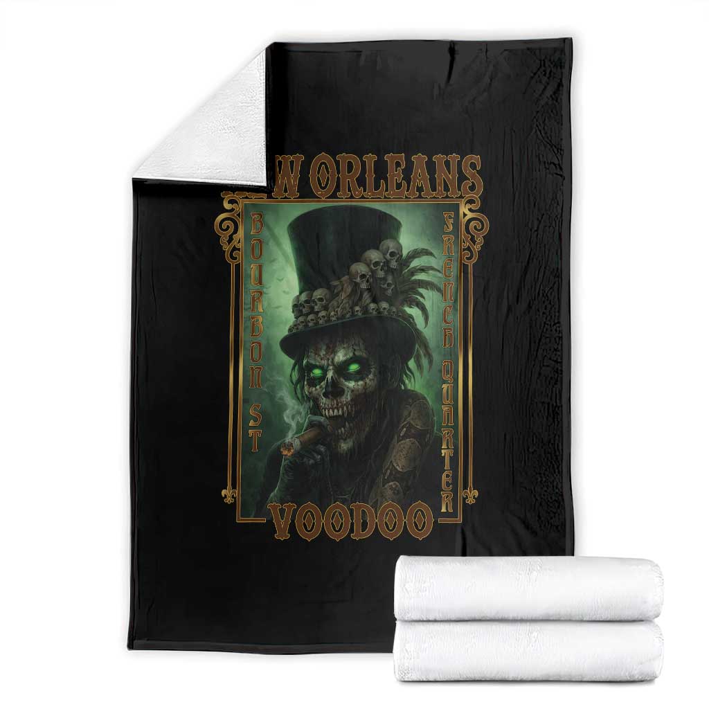 New Orleans Voodoo Throw Blanket Bourbon Street French Quarter Creepy Occult Lover