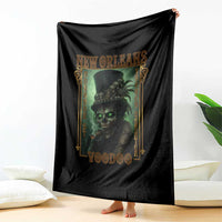 New Orleans Voodoo Throw Blanket Bourbon Street French Quarter Creepy Occult Lover