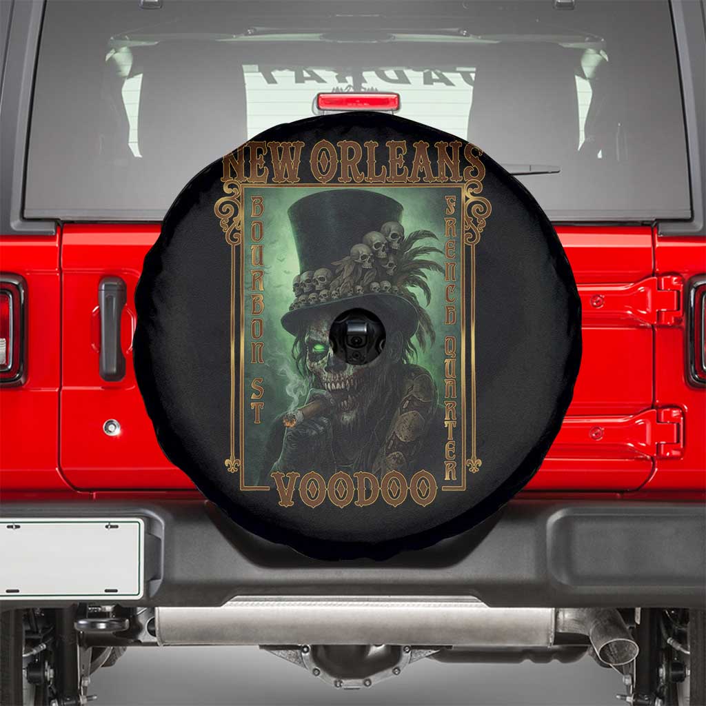 New Orleans Voodoo Spare Tire Cover Bourbon Street French Quarter Creepy Occult Lover
