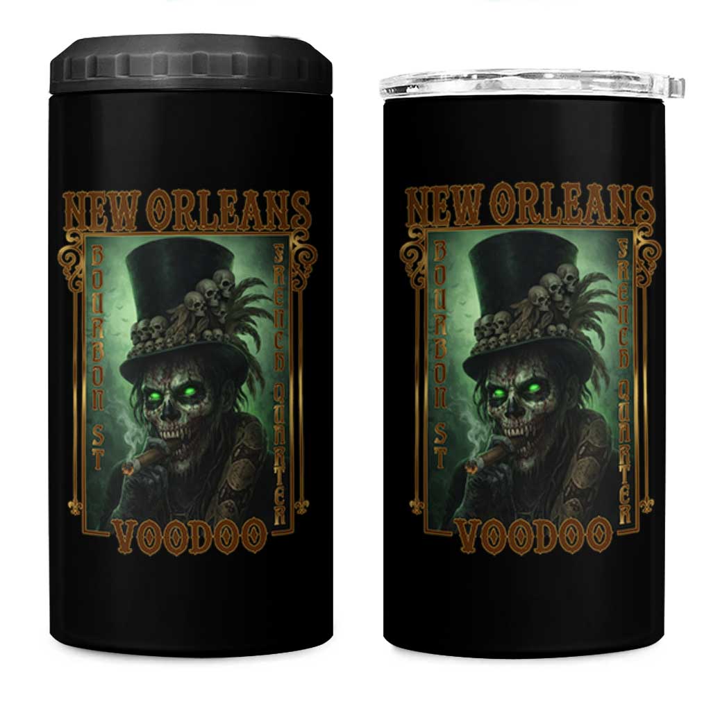 New Orleans Voodoo 4 in 1 Can Cooler Tumbler Bourbon Street French Quarter Creepy Occult Lover
