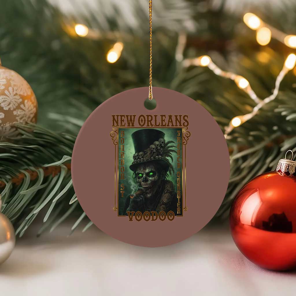 New Orleans Voodoo Ceramic Ornament Bourbon Street French Quarter Creepy Occult Lover