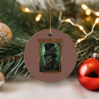 New Orleans Voodoo Ceramic Ornament Bourbon Street French Quarter Creepy Occult Lover