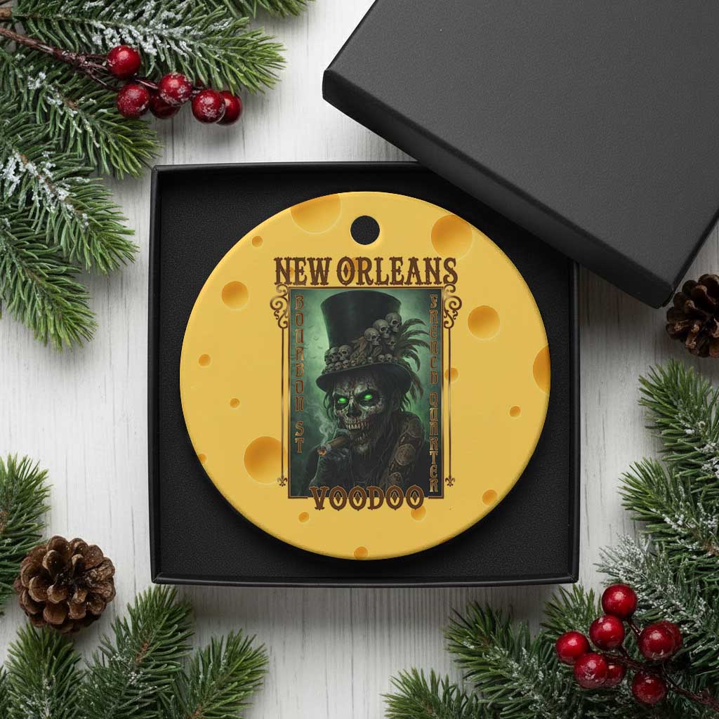 New Orleans Voodoo Ceramic Ornament Bourbon Street French Quarter Creepy Occult Lover