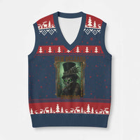 New Orleans Voodoo V-Neck Knit Sweater Vest Bourbon Street French Quarter Creepy Occult Lover