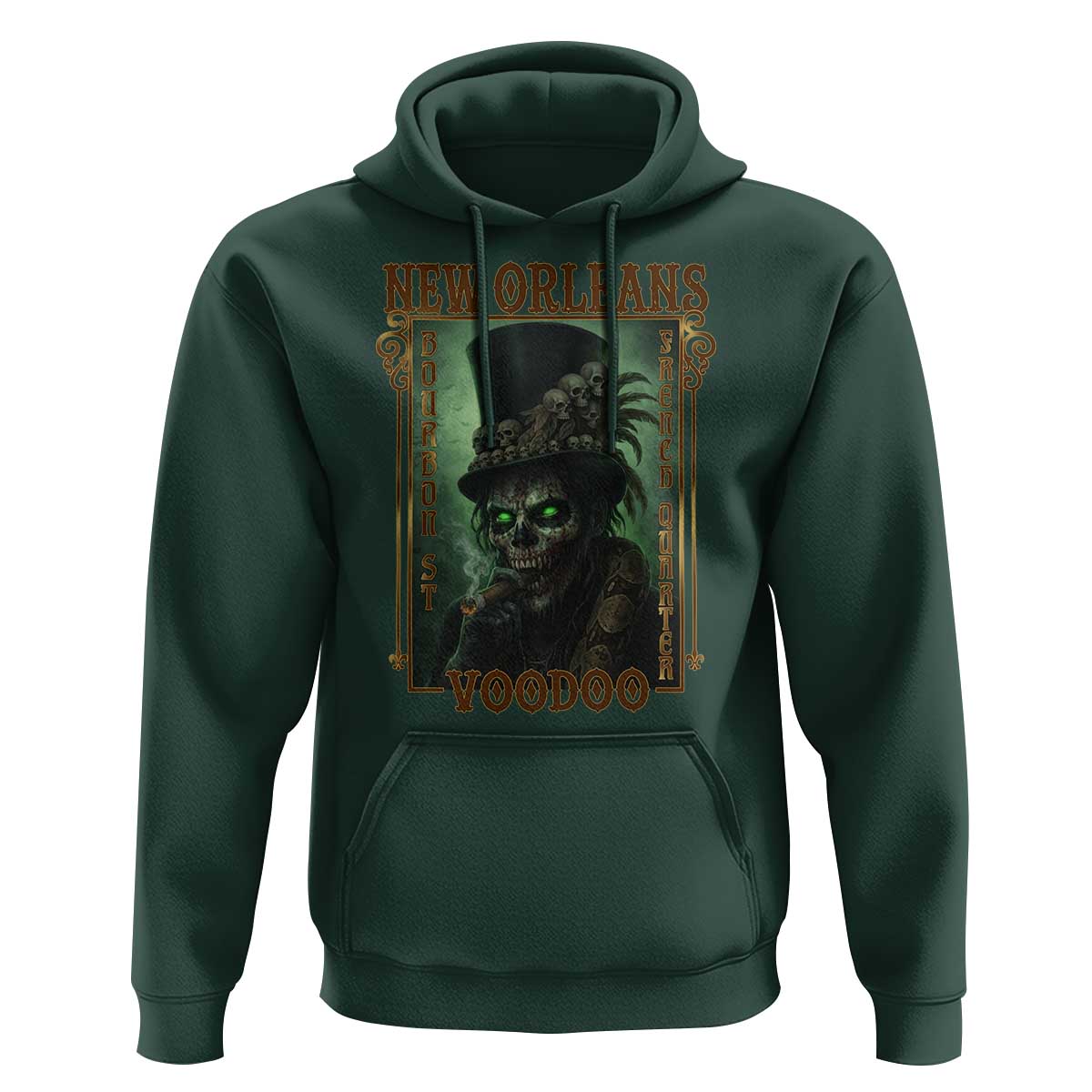New Orleans Voodoo Hoodie Bourbon Street French Quarter Creepy Occult Lover