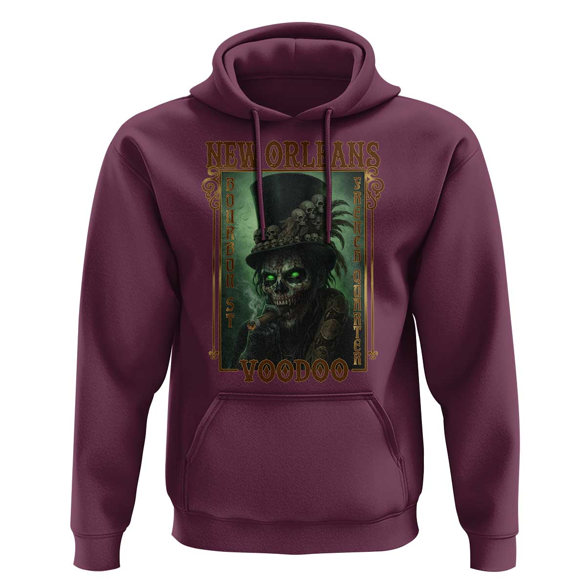 New Orleans Voodoo Hoodie Bourbon Street French Quarter Creepy Occult Lover