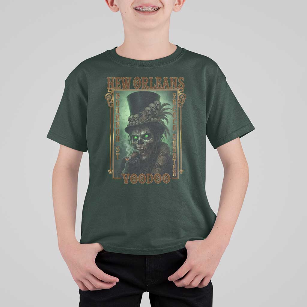 New Orleans Voodoo T Shirt For Kid Bourbon Street French Quarter Creepy Occult Lover