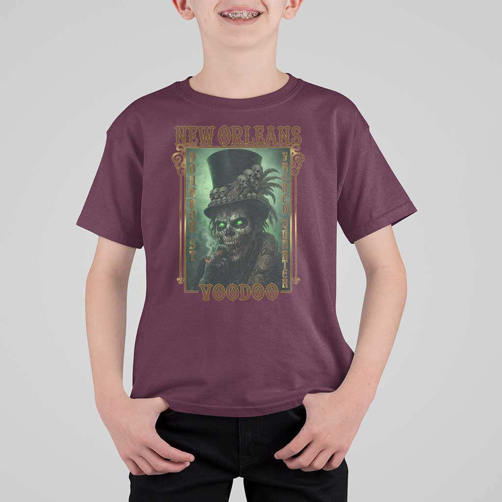 New Orleans Voodoo T Shirt For Kid Bourbon Street French Quarter Creepy Occult Lover