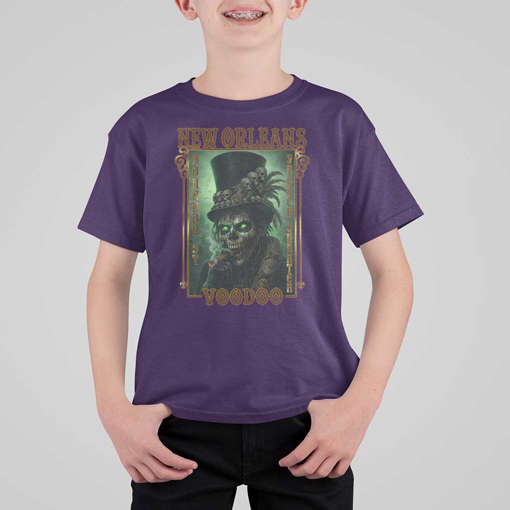 New Orleans Voodoo T Shirt For Kid Bourbon Street French Quarter Creepy Occult Lover