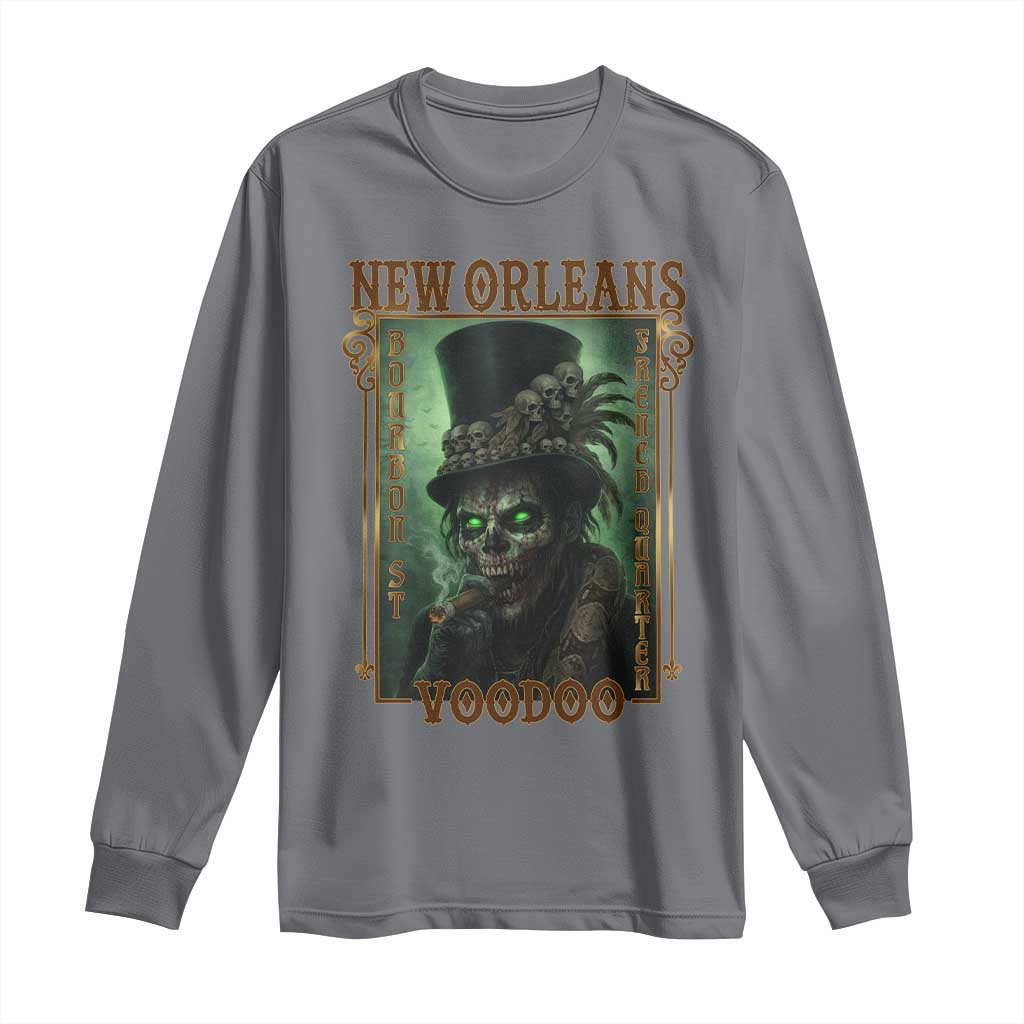 New Orleans Voodoo Long Sleeve Shirt Bourbon Street French Quarter Creepy Occult Lover