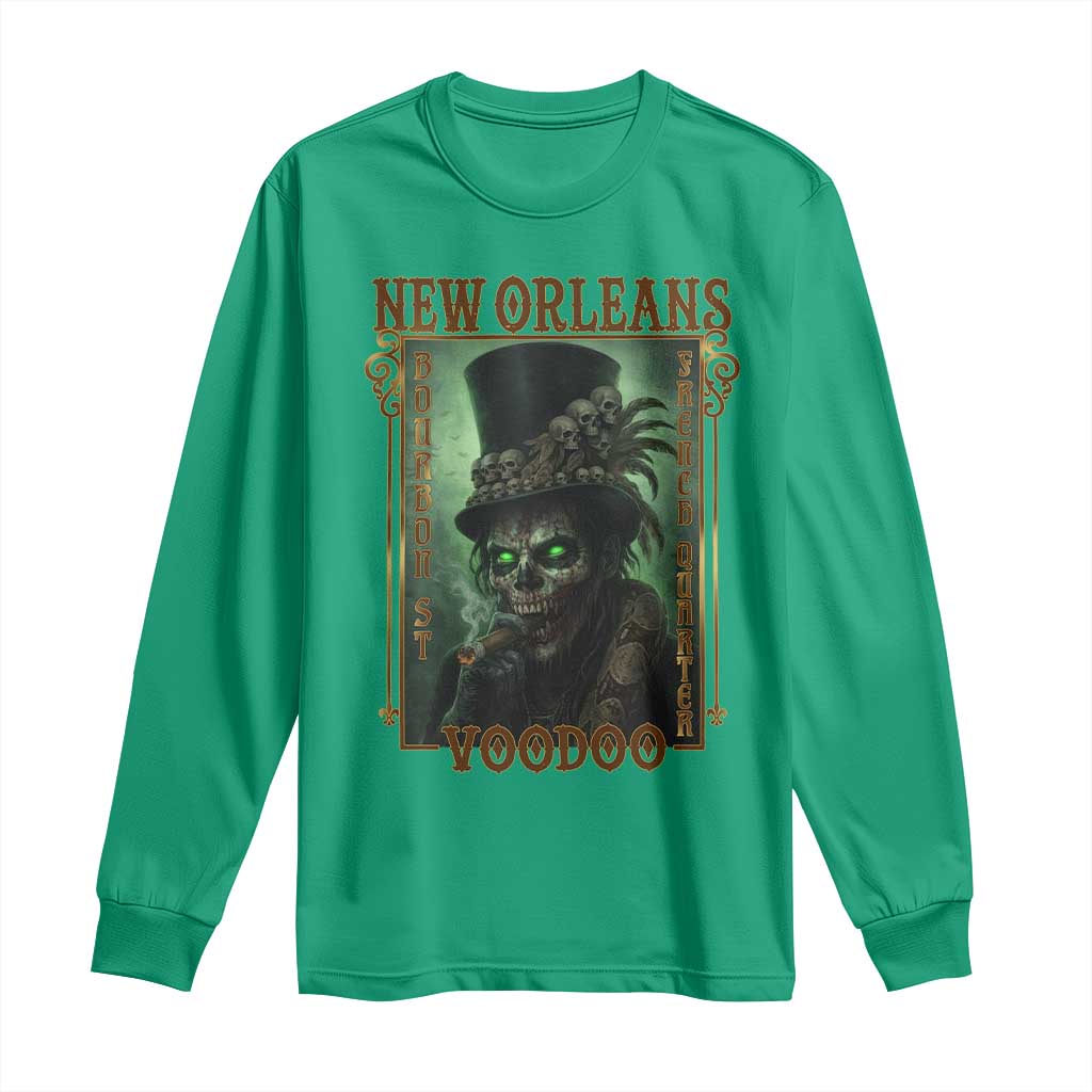 New Orleans Voodoo Long Sleeve Shirt Bourbon Street French Quarter Creepy Occult Lover