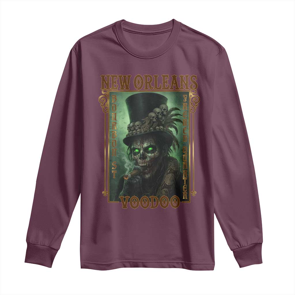 New Orleans Voodoo Long Sleeve Shirt Bourbon Street French Quarter Creepy Occult Lover