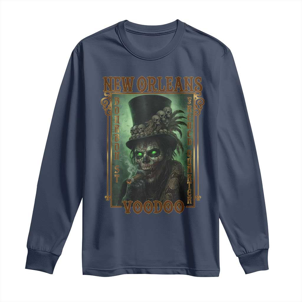 New Orleans Voodoo Long Sleeve Shirt Bourbon Street French Quarter Creepy Occult Lover