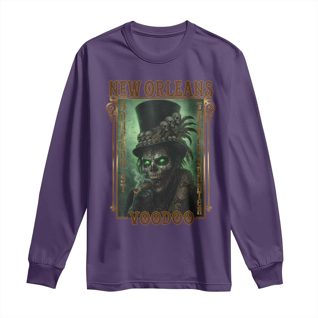 New Orleans Voodoo Long Sleeve Shirt Bourbon Street French Quarter Creepy Occult Lover