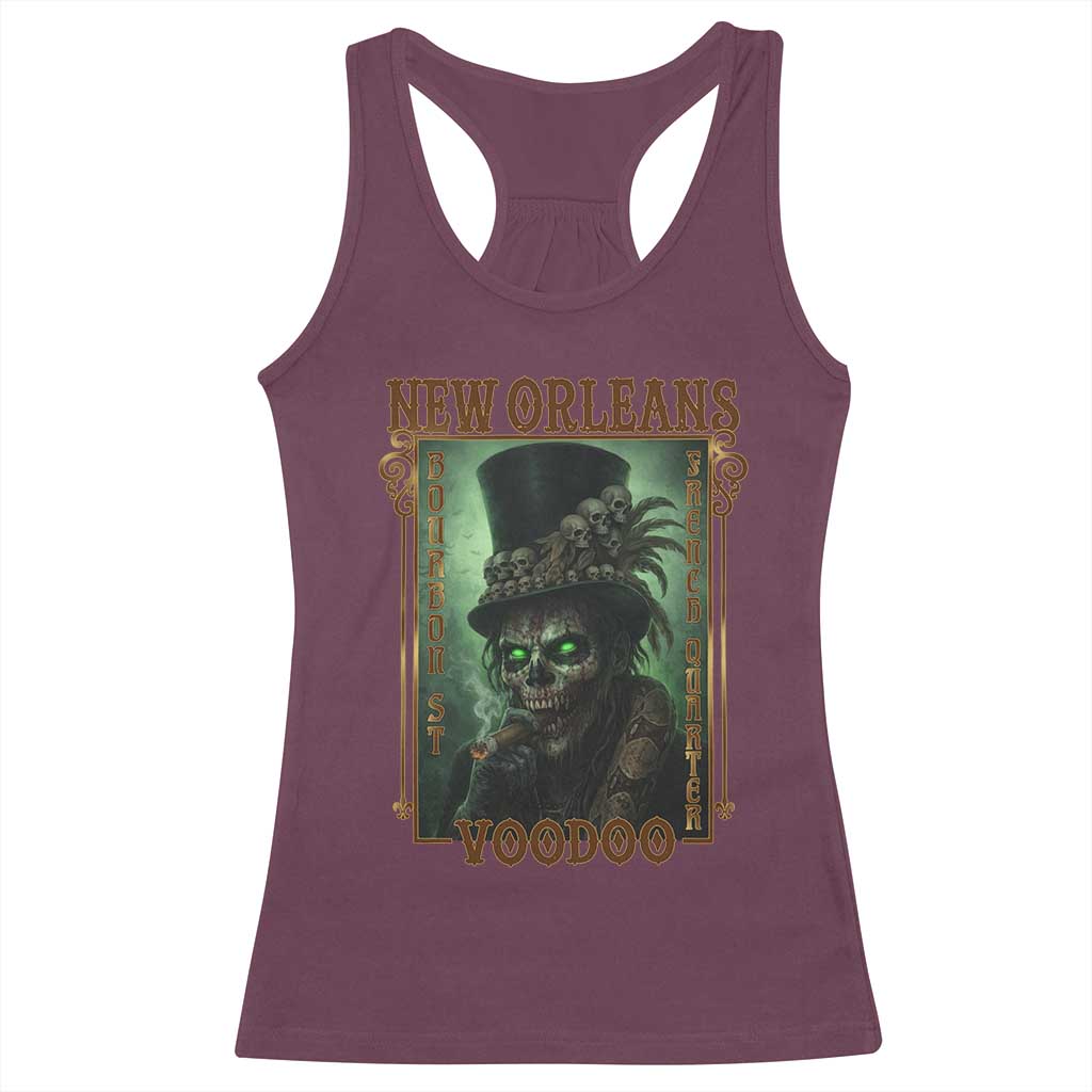 New Orleans Voodoo Racerback Tank Top Bourbon Street French Quarter Creepy Occult Lover